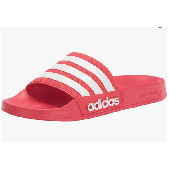 adidas Adilette Shower Slides Men's, Red, Size 13 - Picture 1 of 7